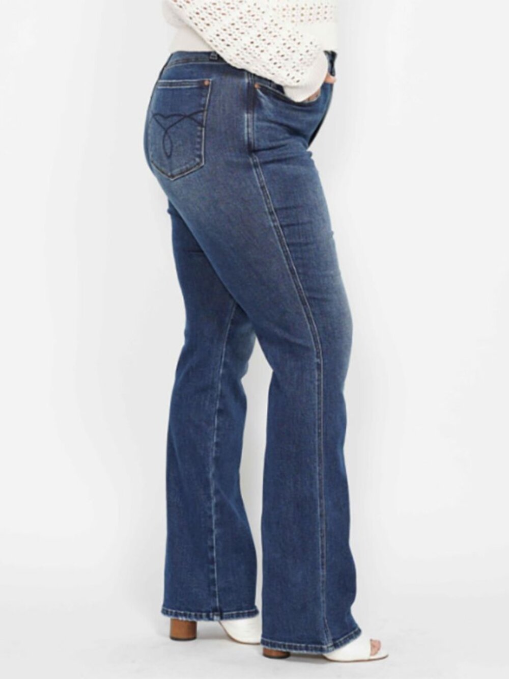 Judy Blue PLUS Tummy Control Back Pkt Embroidered Bootcut